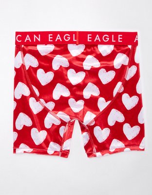 AEO 6" Valentine's Day Hearts Velvet Costume Boxer Brief