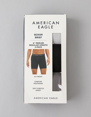 AEO Men's 6" Classic Boxer Brief 3-Pack