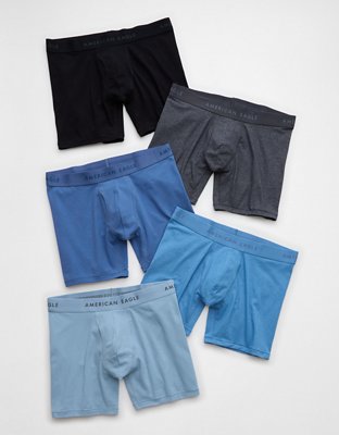AEO Paquete de 5 Brief Boxers Clásicos de 6" para hombre