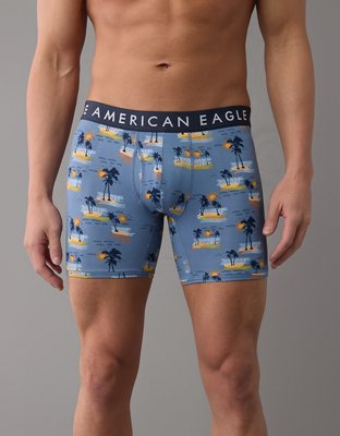 American Eagle Outfitters, Underwear & Socks, American Eagle Boxer Briefs  Blue Jungle Safari Underwear Mens Size Medium