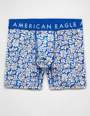 Трусы-боксеры AEO Classic для мужчин, цветочный принт — American Eagle — фото 4