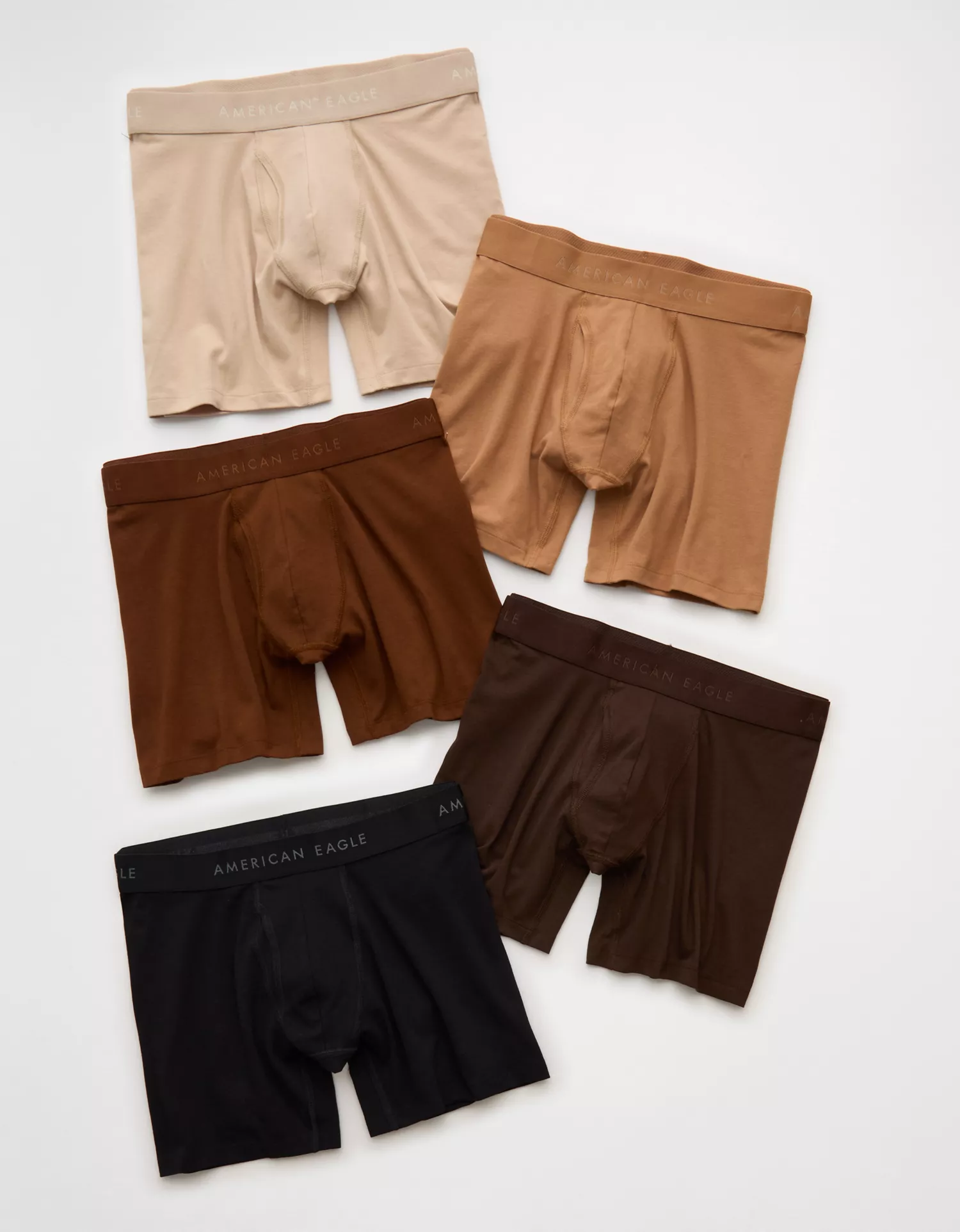 AEO Men's 6" Classic Cotton Boxer Brief 5-Pack