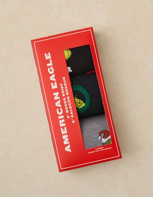 AEO Men's Grinch 6" Classic Boxer Brief 3-Pack