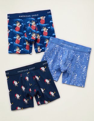 AEO Men's Snoopy 6" Classic Boxer Brief 3-Pack