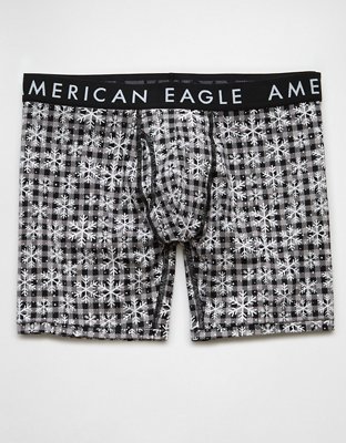 AEO Snow Plaid 6 Classic Boxer Brief