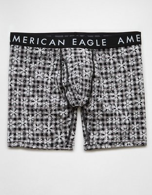 AEO Snow Plaid 6" Classic Boxer Brief