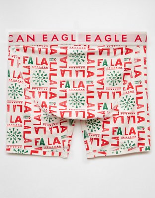 AEO Holiday Fa La La 6" Classic Boxer Brief