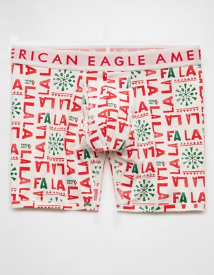 AEO Holiday Fa La La 6" Classic Boxer Brief