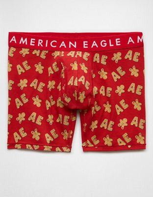 AEO Holiday Gingerbread 6" Classic Boxer Brief