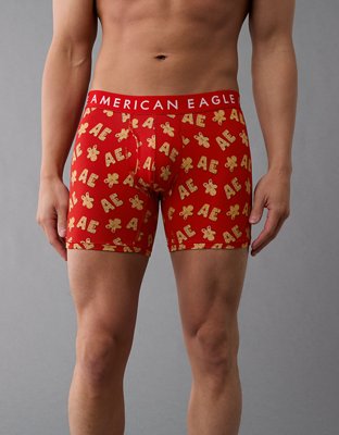 AEO Holiday Gingerbread 6" Classic Boxer Brief