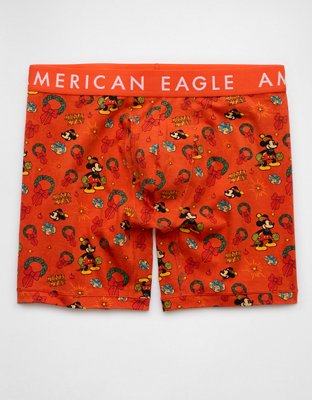 AEO Men's Christmas Mickey Mouse 6" Classic Boxer Brief