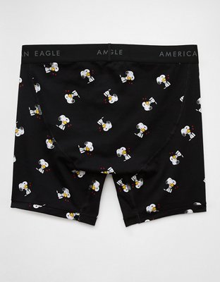 Caleçon boxeur ajusté classique de 6 po bisous de la Saint-Valentin Snoopy pour hommes AEO