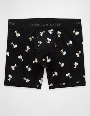 Caleçon boxeur ajusté classique de 6 po bisous de la Saint-Valentin Snoopy pour hommes AEO