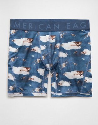 AEO Men's Planes 6" Flex Boxer Brief