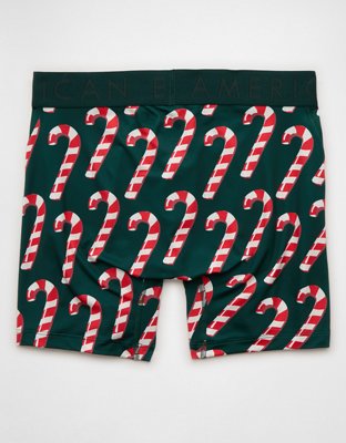 AEO Men's Candy Cane 6" Flex Boxer Brief