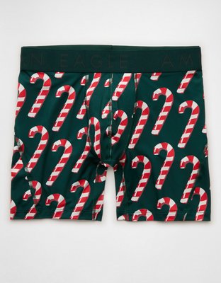 AEO Men's Candy Cane 6" Flex Boxer Brief