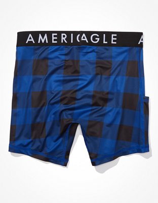 AEO Buffalo Check 6" Flex Boxer Brief With Ball Pit Pouch
