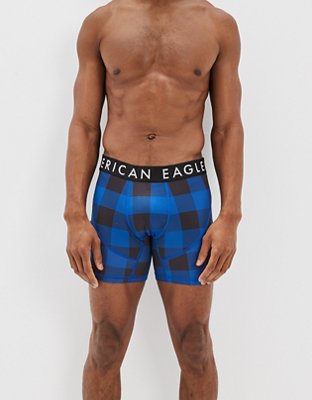 AEO Buffalo Check 6" Flex Boxer Brief With Ball Pit Pouch