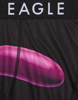 AEO Eggplant + Orange 6" Flex Boxer Brief