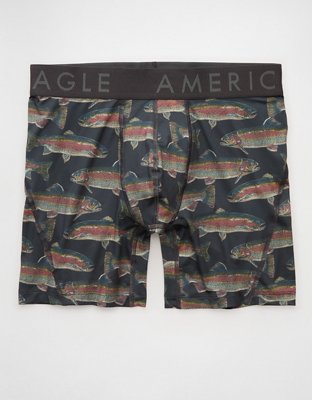AEO Men's Trout Print 6" Flex Boxer Brief