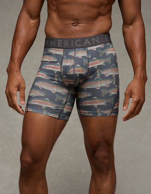 AEO Men's Trout Print 6" Flex Boxer Brief