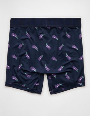 Caleçon boxeur ajusté Flex de 6 po aubergines pour hommes AEO