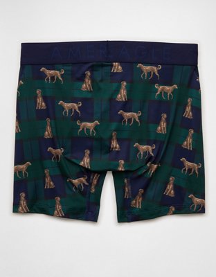 AEO Men's Dog Print 6" Flex Boxer Brief
