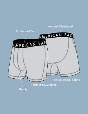 AEO Men's Bear Print 6" Flex Boxer Brief