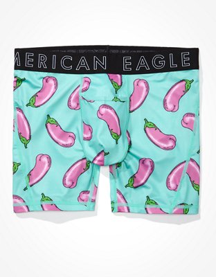 AEO Butt Eggplant 6" Horizontal Fly Flex Boxer Brief