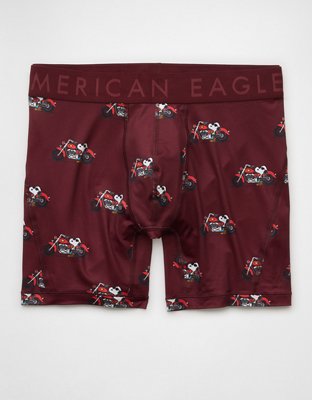 AEO Mens Snoopy Motorcycle 6 Flex Boxer Brief