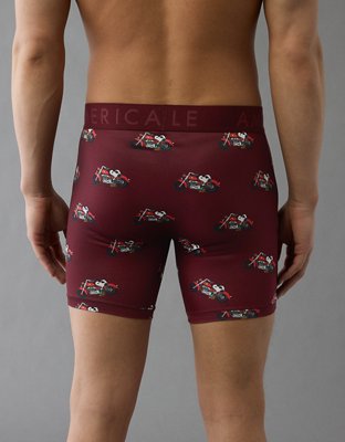 AEO Mens Snoopy Motorcycle 6 Flex Boxer Brief