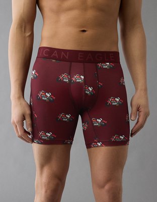 AEO Men's Snoopy Motorcycle 6" Flex Boxer Brief