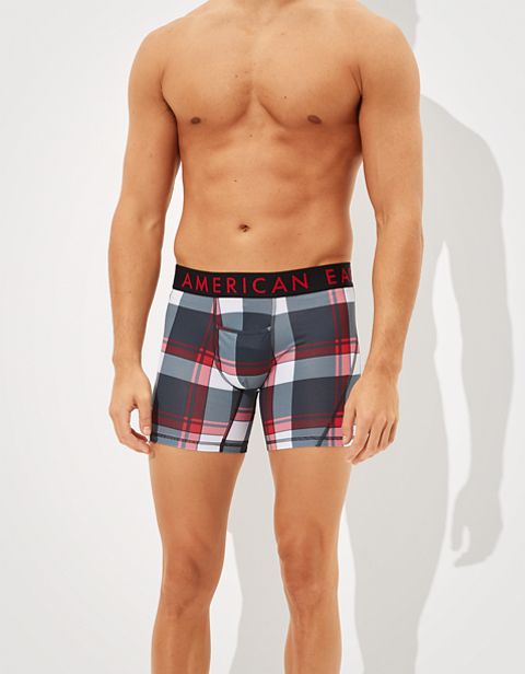 Трусы-боксеры AEO Plaid Flex для мужчин — American Eagle