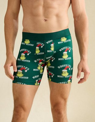 AEO Men's Grinch 6" Flex Boxer Brief