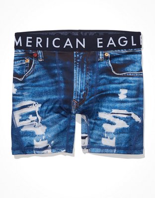 Трусы-боксеры AEO Flex для мужчин, деним — American Eagle — фото 3