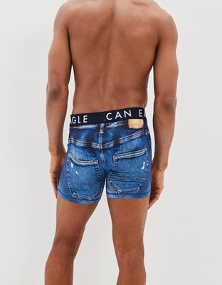 Трусы-боксеры AEO Flex для мужчин, деним — American Eagle — фото 2
