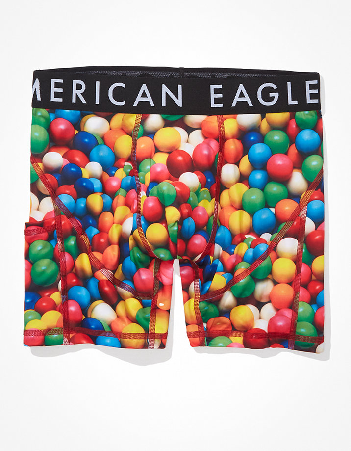 AEO Gumballs 6" Flex Boxer Brief With Ball Pit Pouch