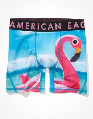 Трусы-боксеры AEO Flamingo Flex для мужчин — American Eagle — фото 2