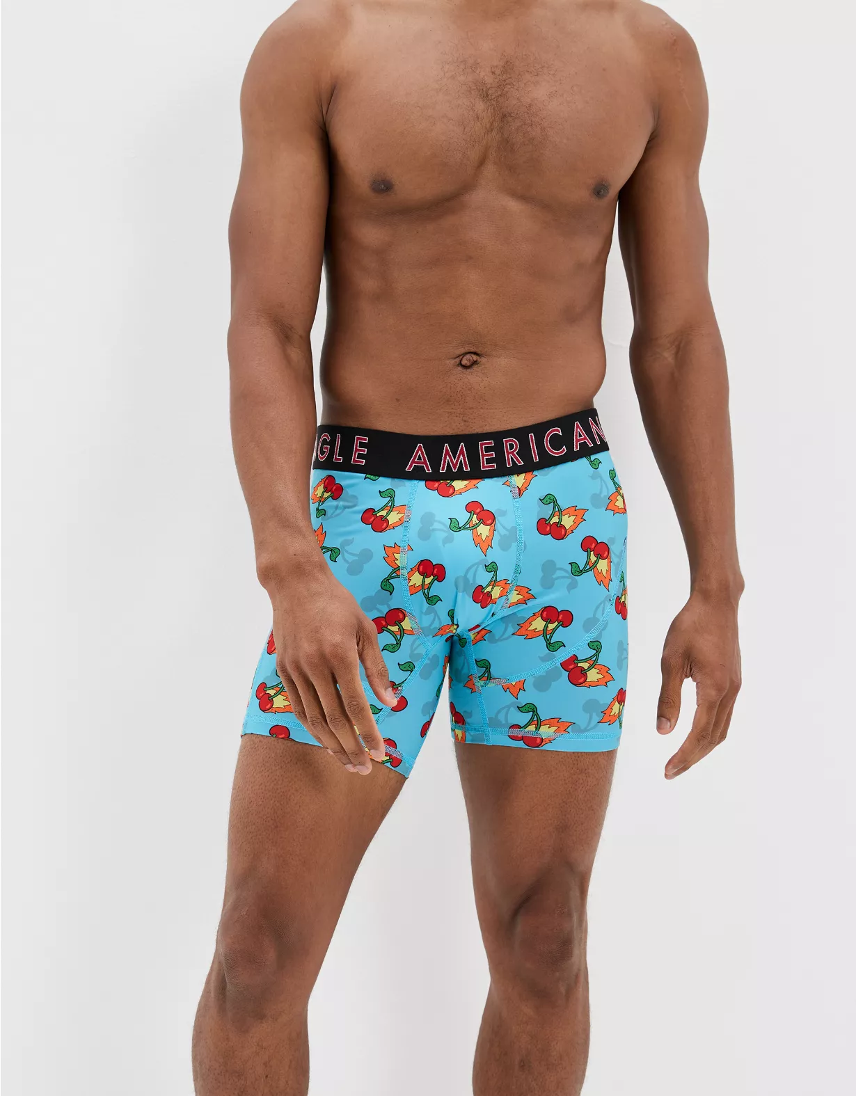 AEO Cherry Fire 6" Flex Boxer Brief With Ball Pit Pouch