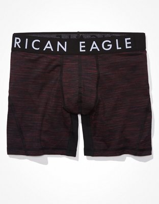 AEO Eggplant + Orange 6 Flex Boxer Brief