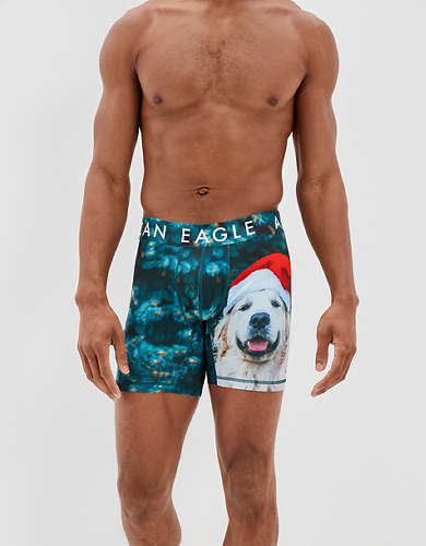 AEO Christmas Dog 6" Flex Boxer Brief