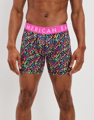 American Eagle AE Men's Boxer Shorts 2-Pack Boxers XL Extra Large X-Large  AEO Underwear (Flower Lines) at  Men's Clothing store