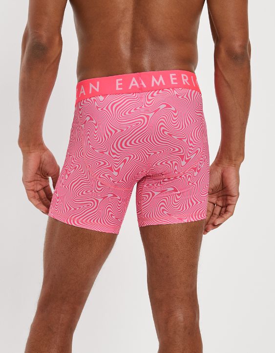 AEO Pink Warp 6" Flex Boxer Brief