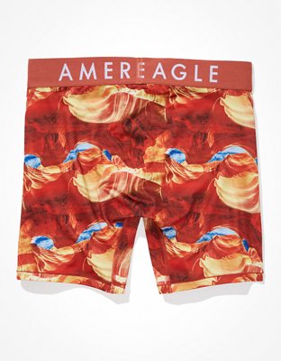 AEO Orange Burst 6" Flex Boxer Brief