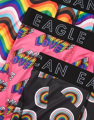 AEO Pride 6" Flex Boxer Brief 3-Pack
