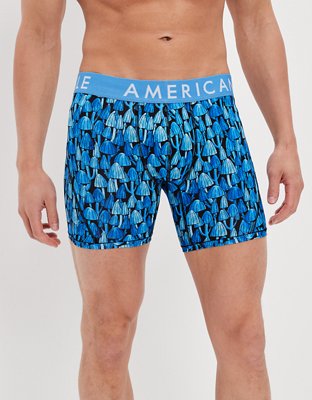 AEO Blue Mushrooms 6 Flex Boxer Brief