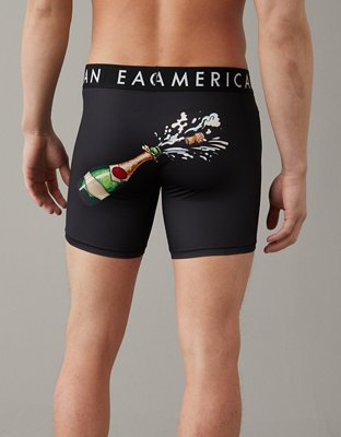 AEO New Year's Eve Bottle Pop 6" Flex Boxer Brief