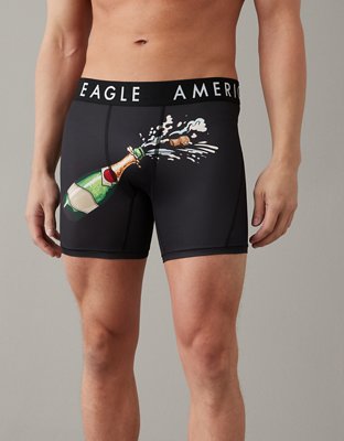 AEO New Year's Eve Bottle Pop 6" Flex Boxer Brief