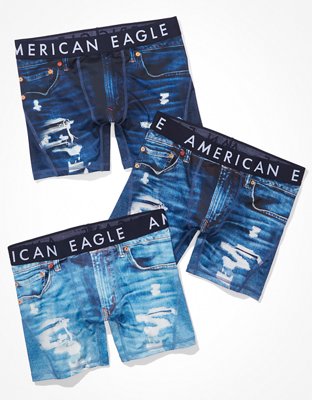 AEO Paquete de 3 briefs boxer Flex de 6" de jorts