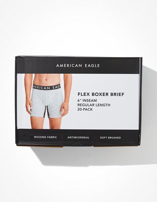 AEO 6" Flex Boxer Brief 20-Pack